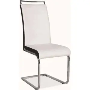 Casarredo Jídelní čalouněná židle H-441 bílá/černá