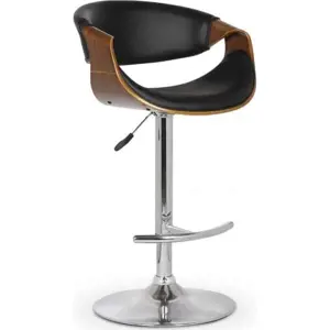 Halmar Barová židle H100 - ořech/černá