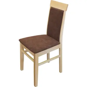 Idea Jídelní židle OLI buk/tmavě hnědá