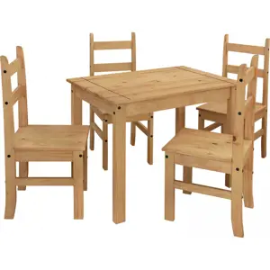 Idea Stůl + 4 židle CORONA 3 vosk