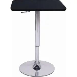 Tempo Kondela Barový stůl FLORIAN s nastavitelnou výškou - černá + kupón KONDELA10 na okamžitou slevu 3% (kupón uplatníte v košíku)