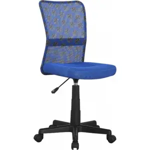 Tempo Kondela Dětská otočná židle GOFY, modrá/vzor/černá + kupón KONDELA10 na okamžitou slevu 3% (kupón uplatníte v košíku)