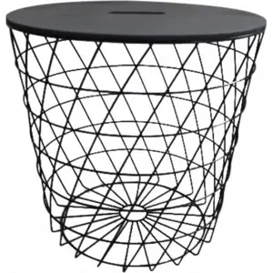 Tempo Kondela Příruční stolek BATIS TYP 3 - grafit / černá + kupón KONDELA10 na okamžitou slevu 3% (kupón uplatníte v košíku)