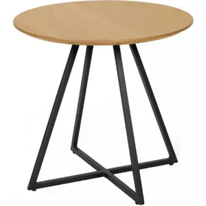 Tempo Kondela Příruční stolek DELIK - dub / černá + kupón KONDELA10 na okamžitou slevu 3% (kupón uplatníte v košíku)