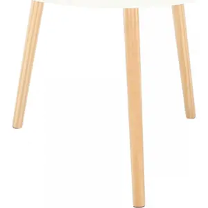 Tempo Kondela Příruční stolek SANSE TYP 1 - bílá/přírodní + kupón KONDELA10 na okamžitou slevu 3% (kupón uplatníte v košíku)