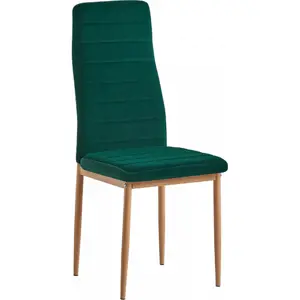 Tempo Kondela Židle COLETA NOVA - smaragdová /dub + kupón KONDELA10 na okamžitou slevu 3% (kupón uplatníte v košíku)