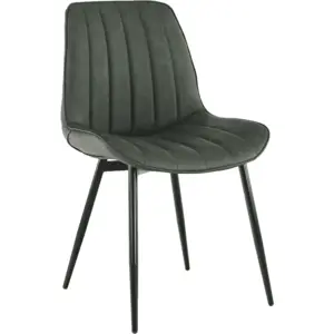 Tempo Kondela Židle HAZAL - zelená/černá + kupón KONDELA10 na okamžitou slevu 3% (kupón uplatníte v košíku)
