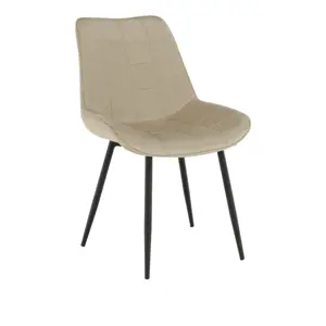 Tempo Kondela Židle SARIN - béžová/černá + kupón KONDELA10 na okamžitou slevu 3% (kupón uplatníte v košíku)