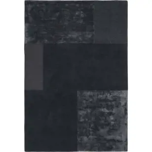 Antracitový koberec Asiatic Carpets Tate Tonal Textures, 200 x 290 cm