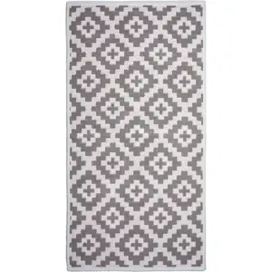 Béžový bavlněný koberec Vitaus Art, 60 x 90 cm