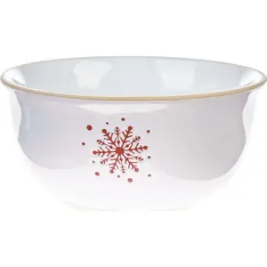 Bílá keramická miska s vánočním motivem ø 14 cm – Dakls