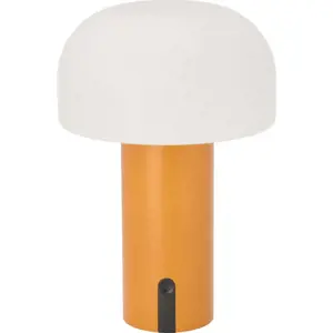 Produkt Bílá/oranžová LED stolní lampa (výška 22,5 cm) Styles – Villa Collection