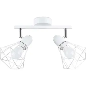 Bílé stropní svítidlo ø 10 cm Varpu – Nice Lamps