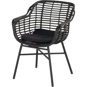 Černá plastová zahradní židle Cecilia – Hartman