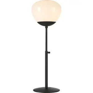 Černá stolní lampa Markslöjd Rise, výška 75 cm