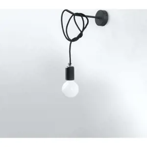 Černé nástěnné svítidlo Spider – Nice Lamps