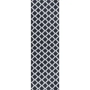 Černo-bílý běhoun Zala Living Elegance, 50 x 150 cm