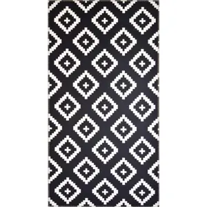Produkt Černobílý koberec Vitaus Geo Winston, 50 x 80 cm