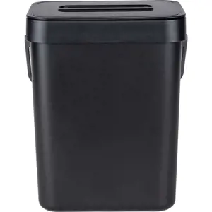 Černý závěsný odpadkový koš Wenko Black Outdoor Kitchen Tago, 5 l