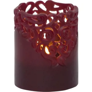 Produkt Červená vosková LED svíčka Star Trading Clary, výška 10 cm