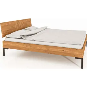 Produkt Dvoulůžková postel z dubového dřeva 160x200 cm Abies 2 - The Beds