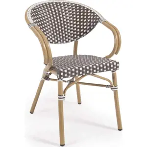 Produkt Hnědá kovovo-plastová zahradní židle Marilyn – Kave Home