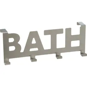 Produkt Kovový věšák na dveře v matně stříbrné barvě 32 cm Bath – Casa Selección