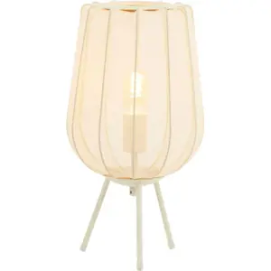 Krémová stolní lampa (výška 45 cm) Plumeria – Light & Living