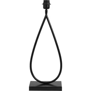 Matně černý kovový podstavec stolní lampy 51 cm Tamsu – Light & Living