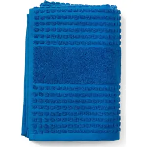 Modrá osuška z bio bavlny 70x140 cm Check – JUNA