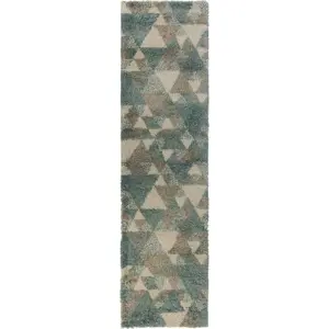 Produkt Modro-šedý koberec Flair Rugs Nuru, 60 x 230 cm