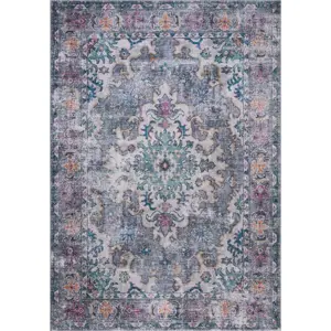 Produkt Modro-šedý pratelný koberec 170x120 cm FOLD Millie - Flair Rugs