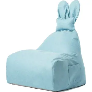 Modrý dětský sedací vak The Brooklyn Kids Funny Bunny
