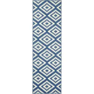 Modrý koberec běhoun 200x80 cm Nordic - Hanse Home