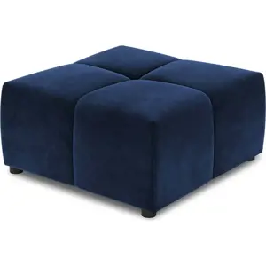 Modrý sametový modul pohovky Rome Velvet - Cosmopolitan Design