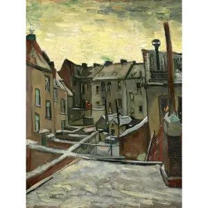 Produkt Obraz - reprodukce 50x70 cm Houses Seen from the Back, Vincent van Gogh – Fedkolor