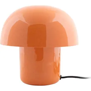 Produkt Oranžová stolní lampa s kovovým stínidlem (výška 20 cm) Fat Mushroom – Leitmotiv