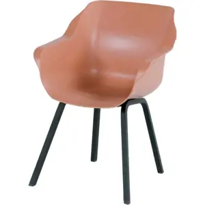 Produkt Oranžové plastové zahradní židle v sadě 2 ks Sophie – Hartman