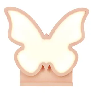 Růžová dětská lampička Butterfly – Candellux Lighting