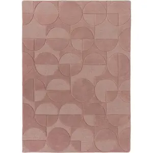 Růžový vlněný koberec Flair Rugs Gigi, 200 x 290 cm