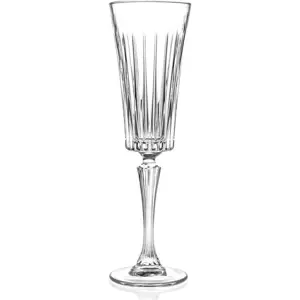 Sada 6 křišťálových sklenic na sekt RCR Cristalleria Italiana Edvige, 210 ml