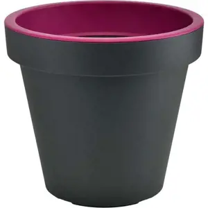 Produkt Šedo-fialový květináč Gardenico Metro Twist, ø 29,5 cm