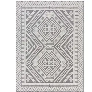 Šedý pratelný koberec z žinylky 80x160 cm Jaipur – Flair Rugs