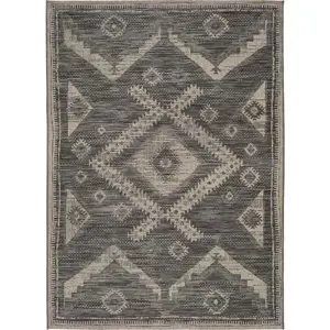 Produkt Šedý venkovní koberec Universal Devi Ethnic, 80 x 150 cm