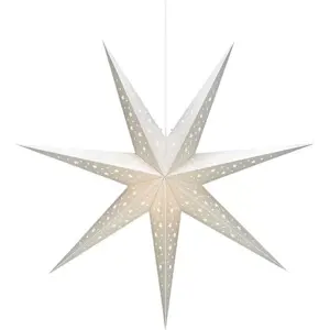 Světelná dekorace s vánočním motivem ve stříbrné barvě ø 75 cm Solvalla – Markslöjd