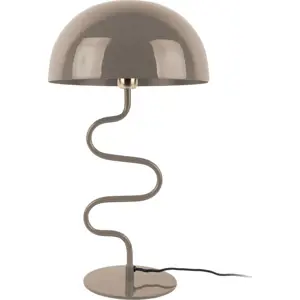 Produkt Světle hnědá stolní lampa s kovovým stínidlem (výška 54 cm) Twist – Leitmotiv