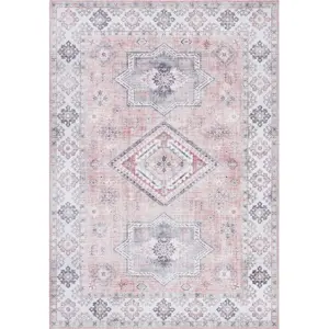 Světle růžový koberec Nouristan Gratia, 80 x 150 cm