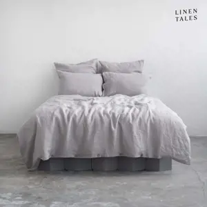 Produkt Světle šedé lněné povlečení na jednolůžko 135x200 cm – Linen Tales