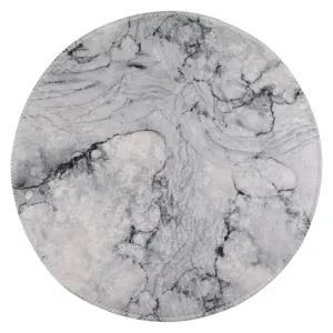 Produkt Světle šedý pratelný kulatý koberec ø 120 cm – Vitaus