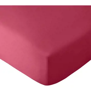 Tmavě růžové napínací prostěradlo 150x200 cm So Soft Easy Iron – Catherine Lansfield